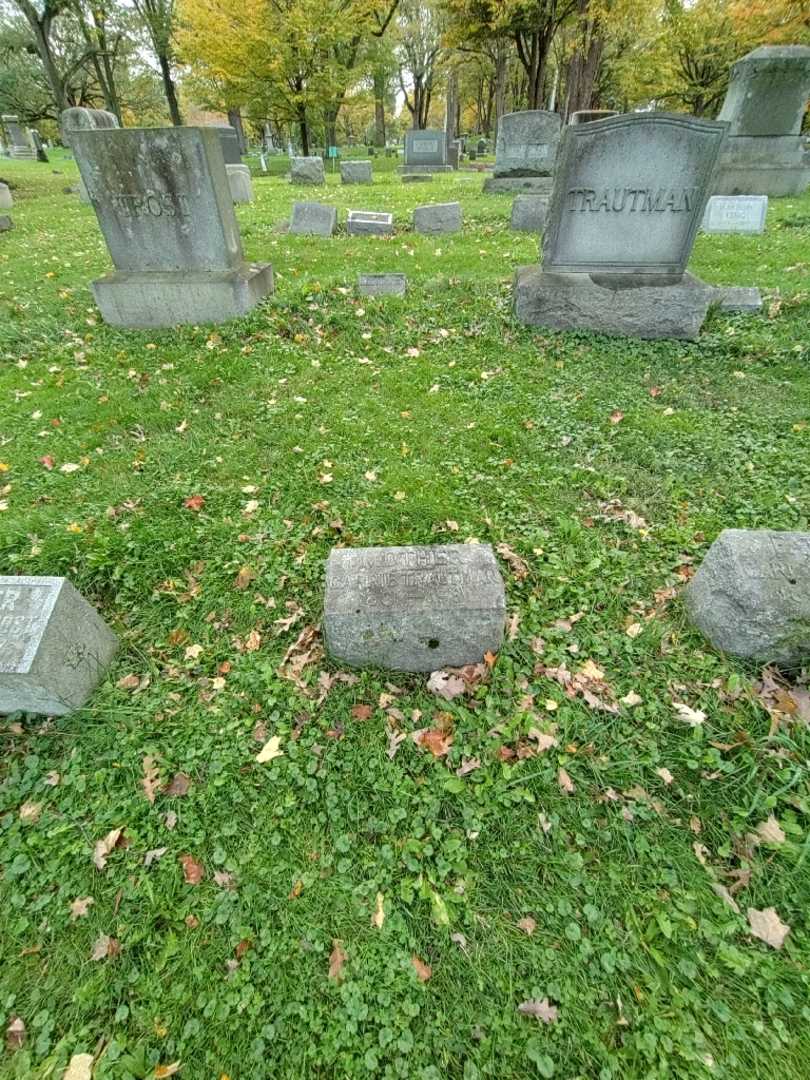 Carrie M. Trautman's grave. Photo 1