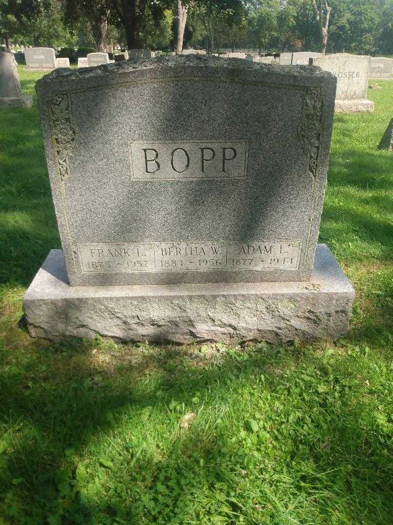 Adam L. Bopp's grave. Photo 2