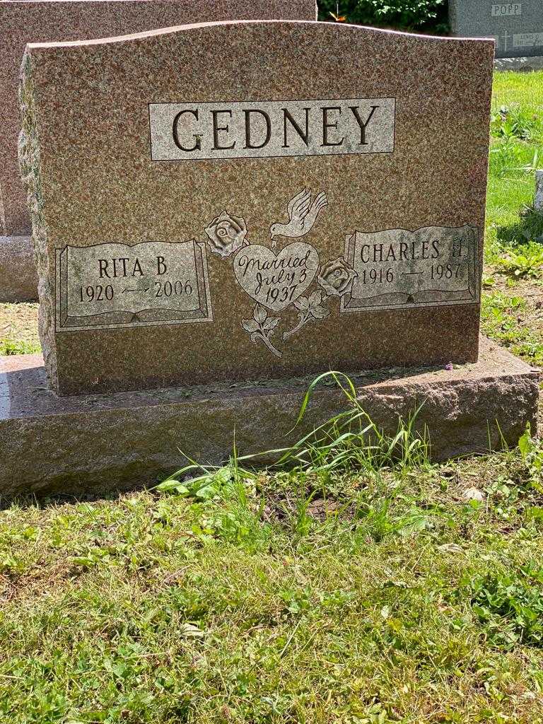 Charles H. Gedney's grave. Photo 3