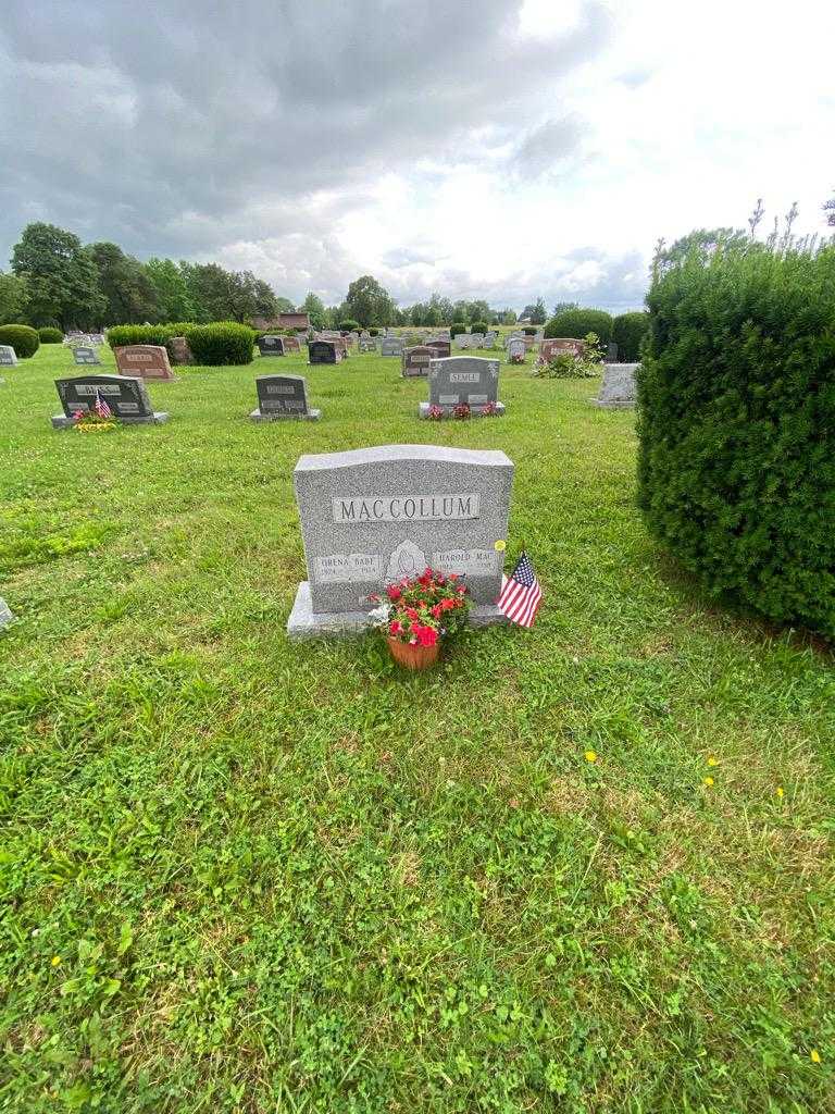 Orena "Babe" Maccollum's grave. Photo 1