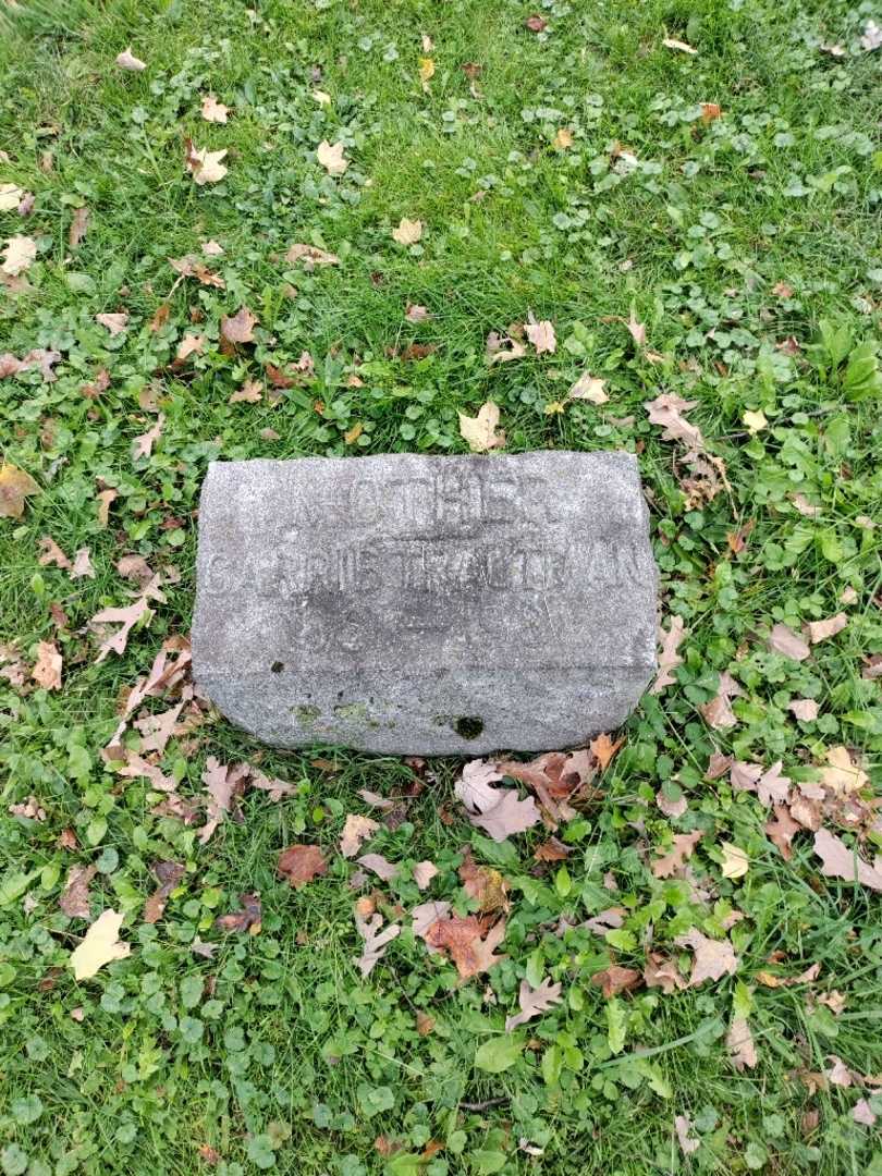 Carrie M. Trautman's grave. Photo 2