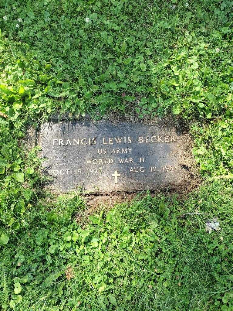 Francis L. "Rocky" Becker's grave. Photo 1