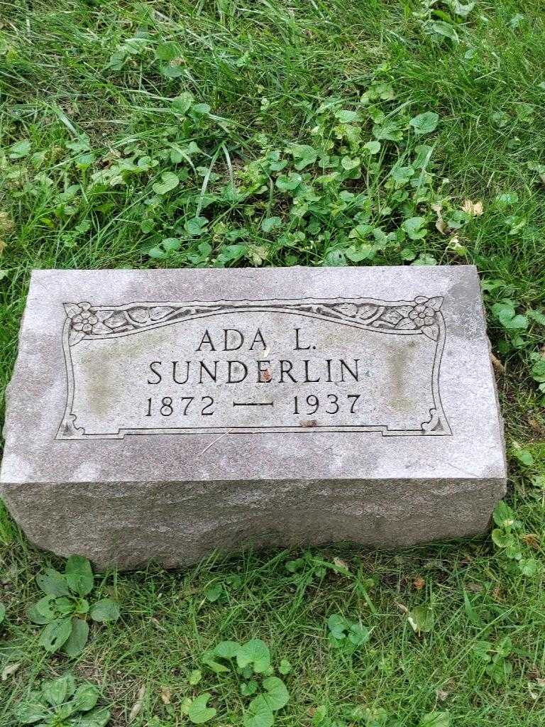 Ada L. Sunderlin's grave. Photo 3