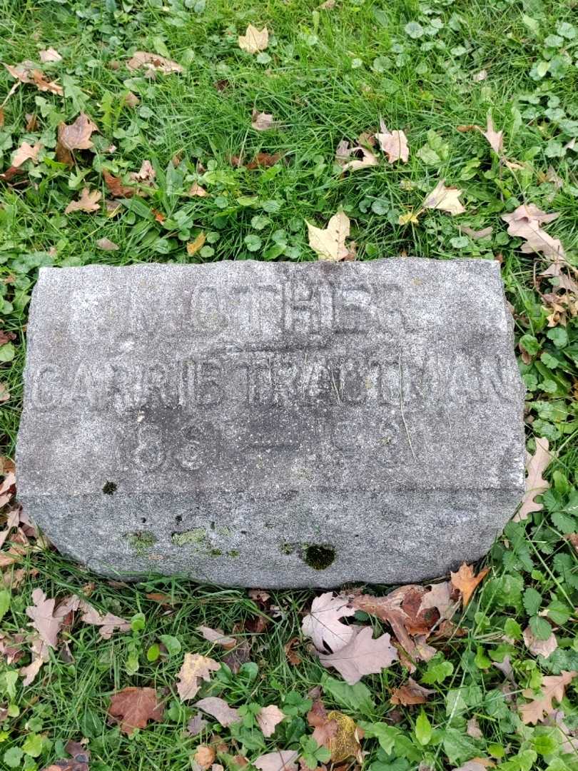 Carrie M. Trautman's grave. Photo 3