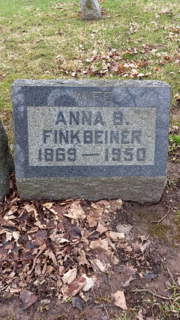 Anna B. Finkbeiner's grave. Photo 4
