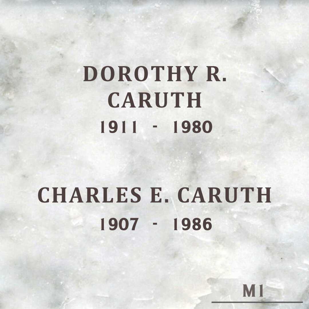 Dorothy R. Caruth's grave