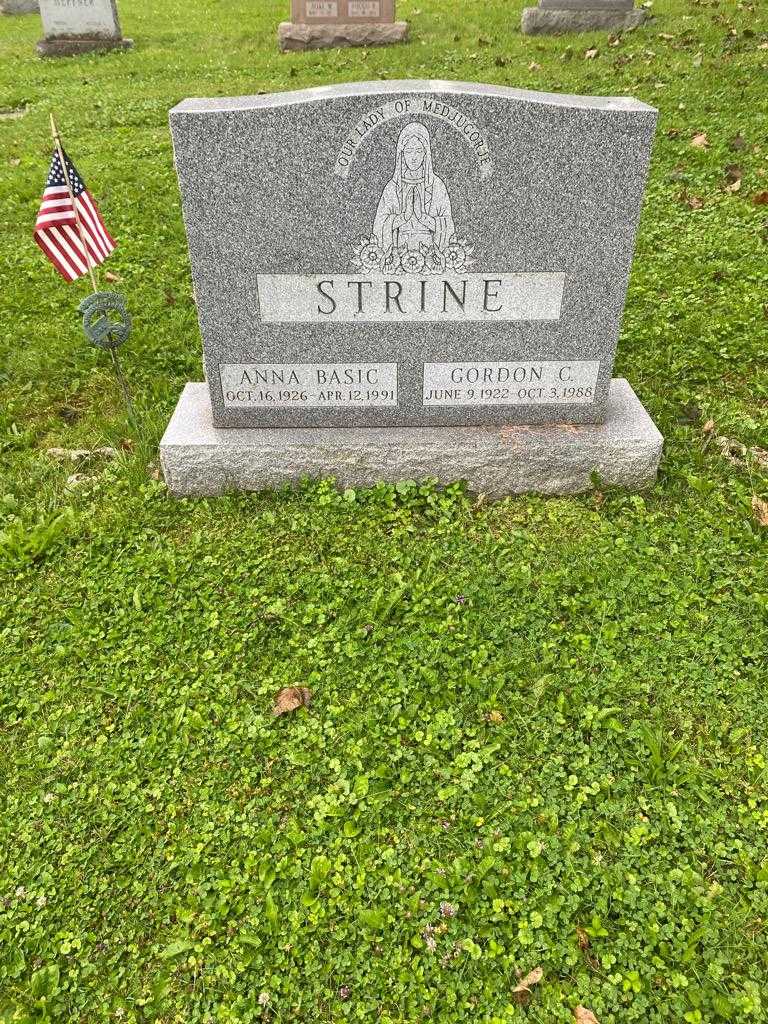 Anna Basic Strine's grave. Photo 2