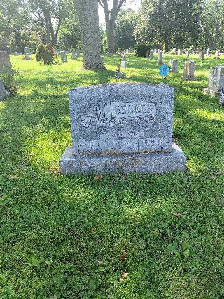 Helen Becker's grave. Photo 1