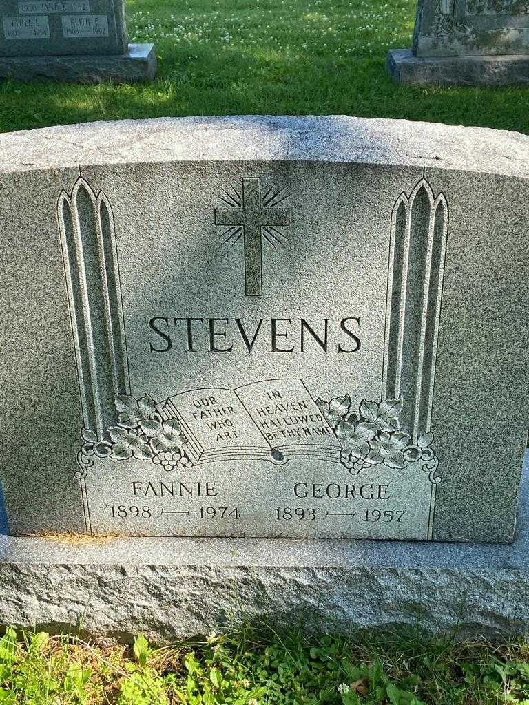 Fannie Stevens's grave. Photo 3