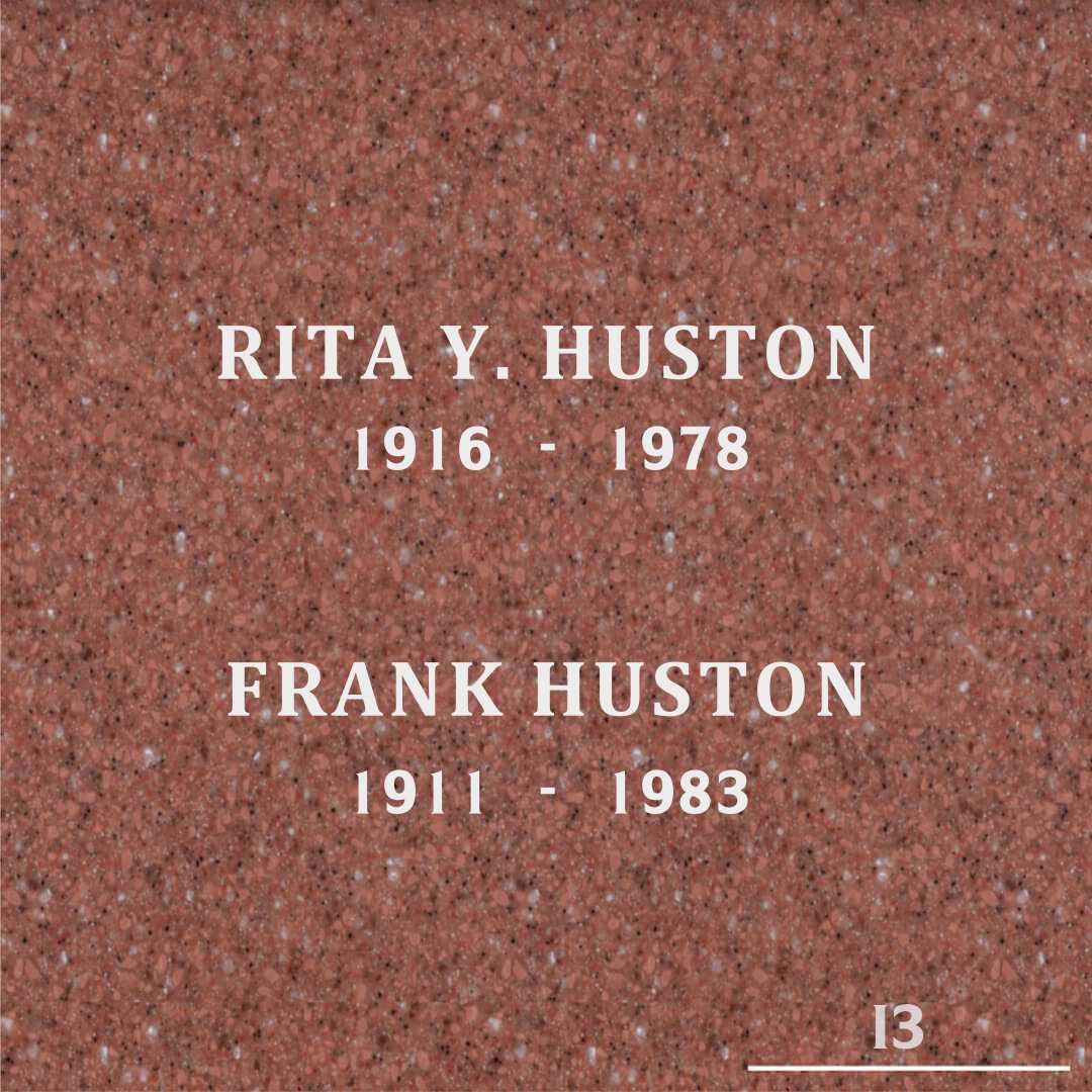 Frank Huston's grave
