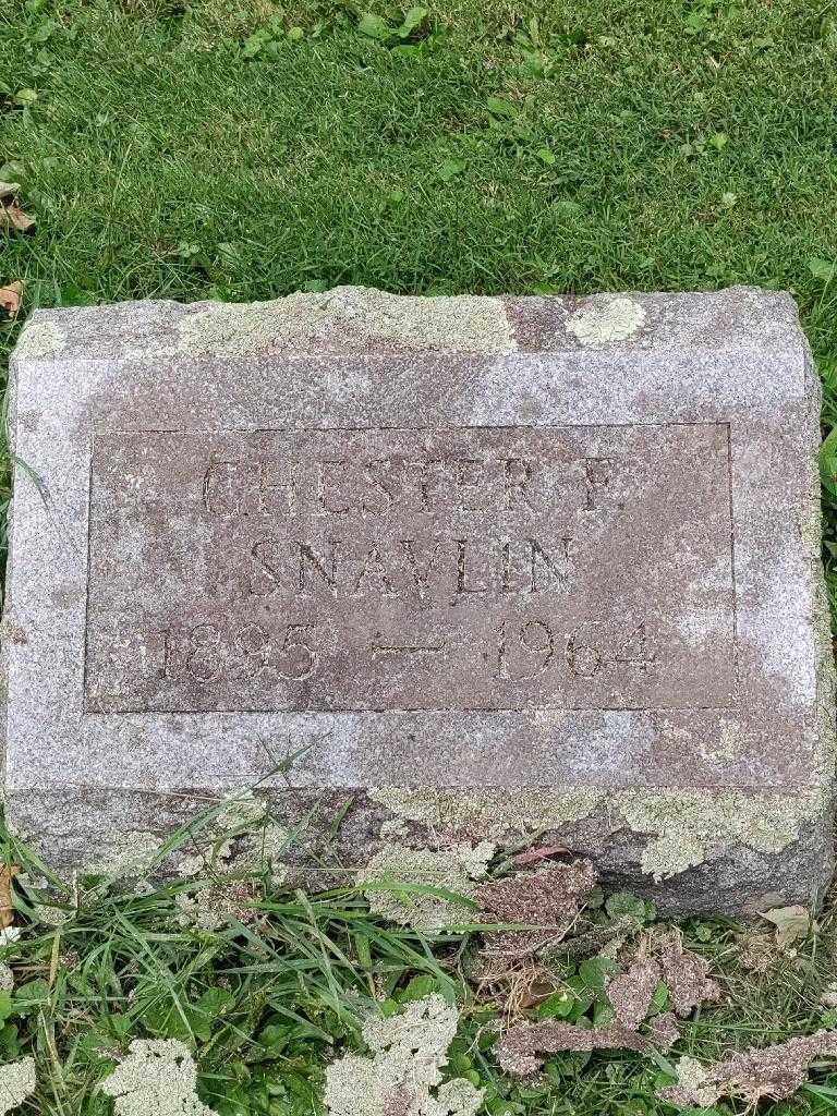 Chester F. Snavlin's grave. Photo 3