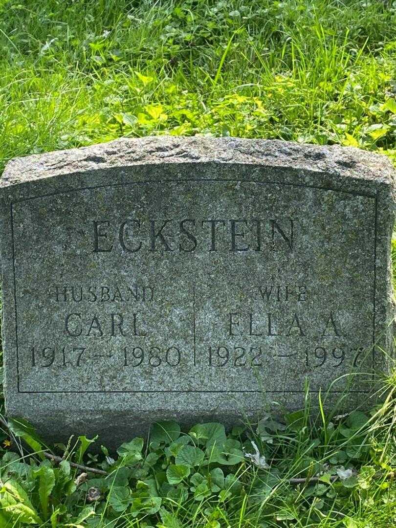 Carl Eckstein's grave. Photo 4