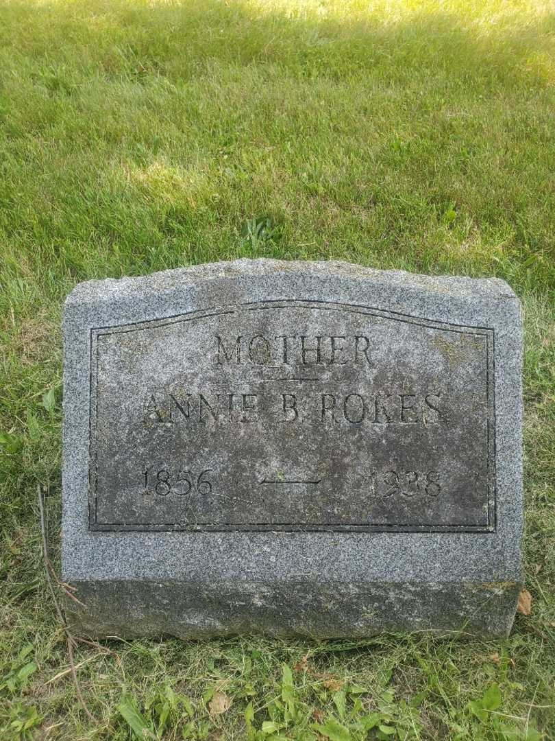 Annie B. Rokes's grave. Photo 3