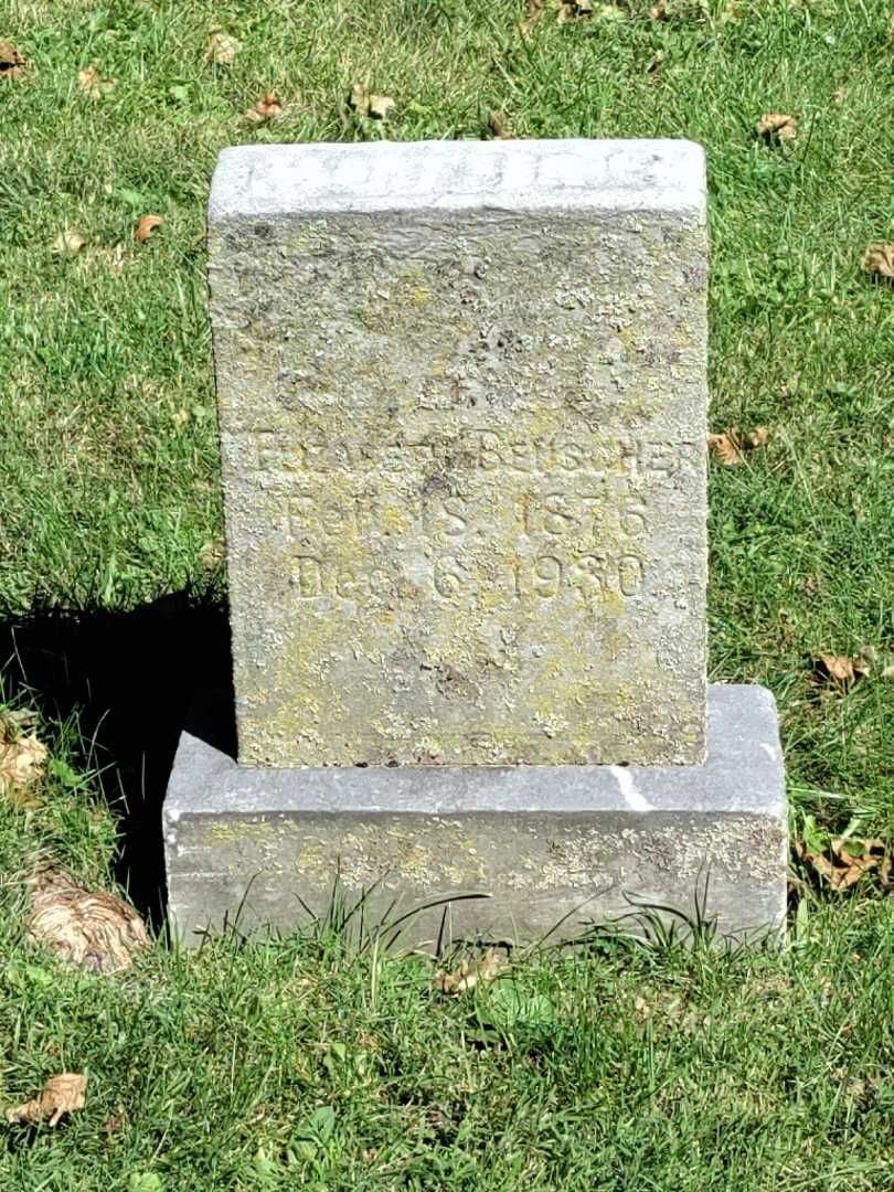 Elizabeth Beuscher's grave. Photo 3