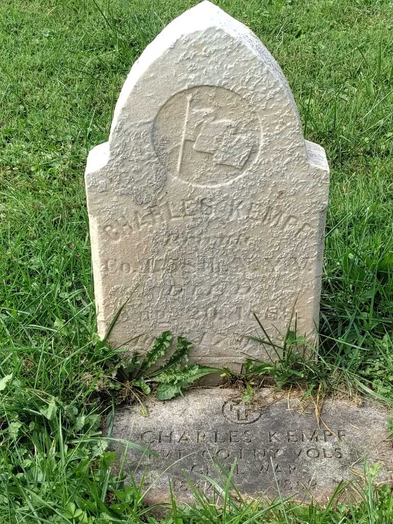 Charles Kempf's grave. Photo 3