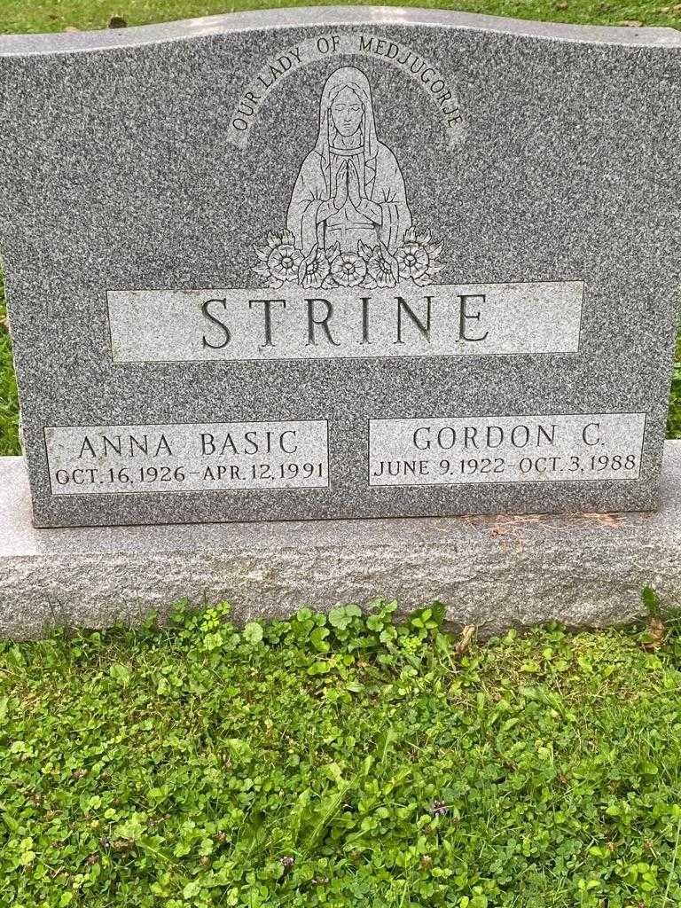 Anna Basic Strine's grave. Photo 3