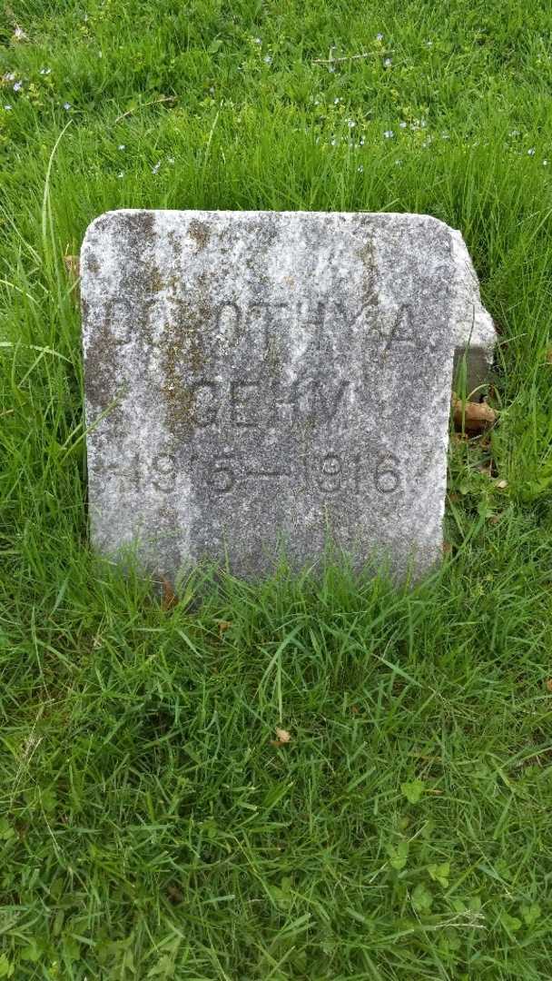 Dorothy Aneta Gehm's grave. Photo 3