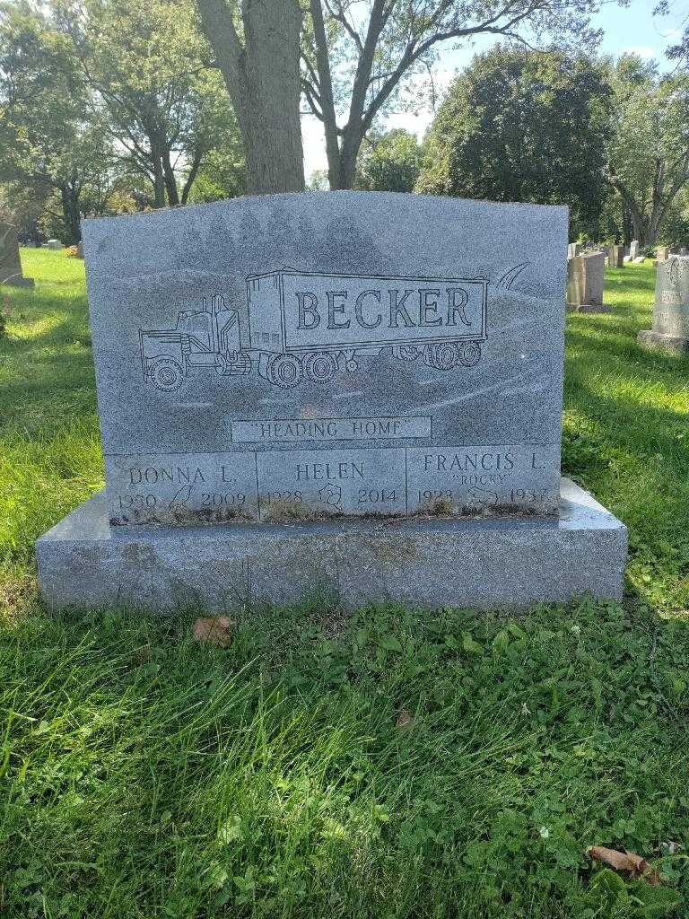 Helen Becker's grave. Photo 2