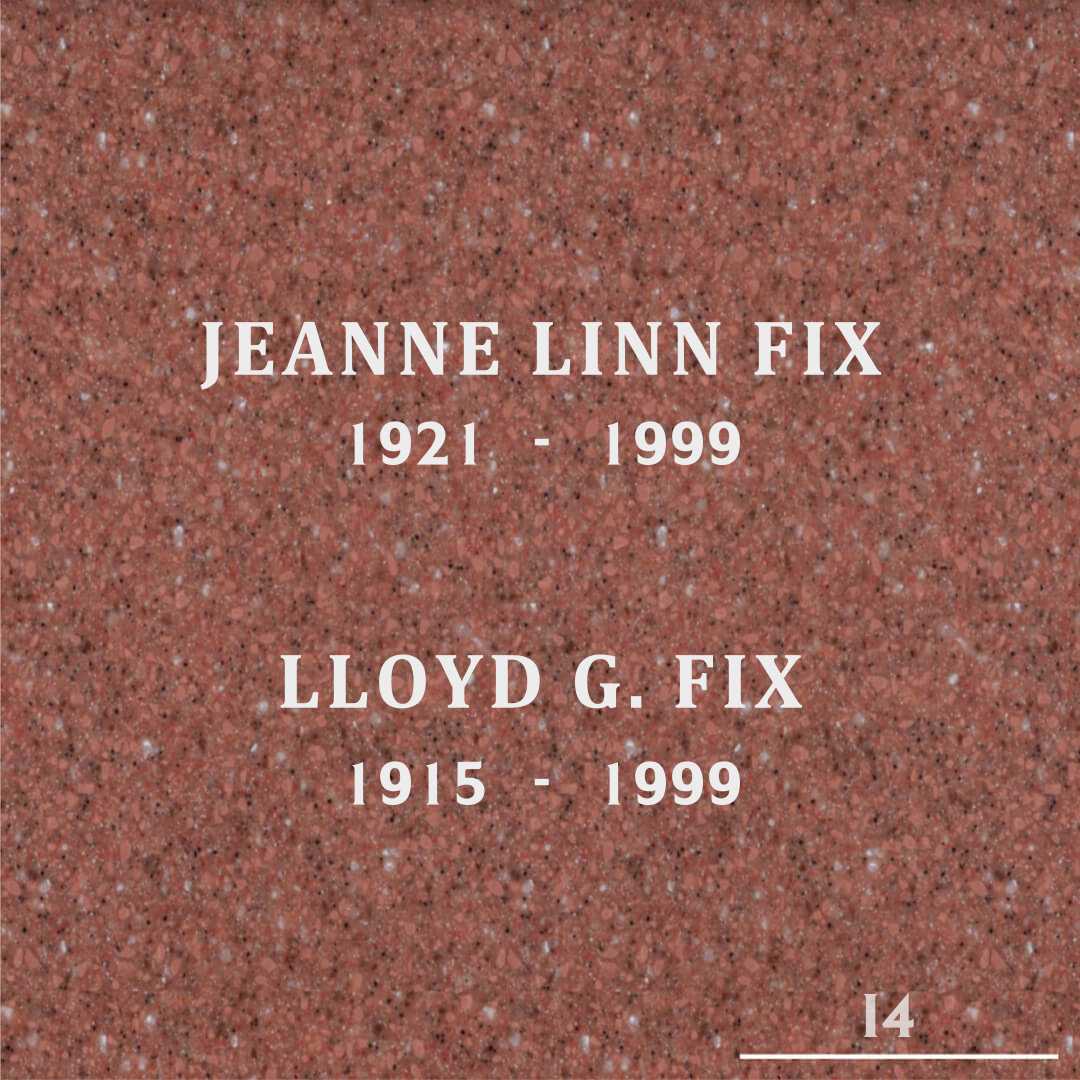 Jeanne Linn Fix's grave