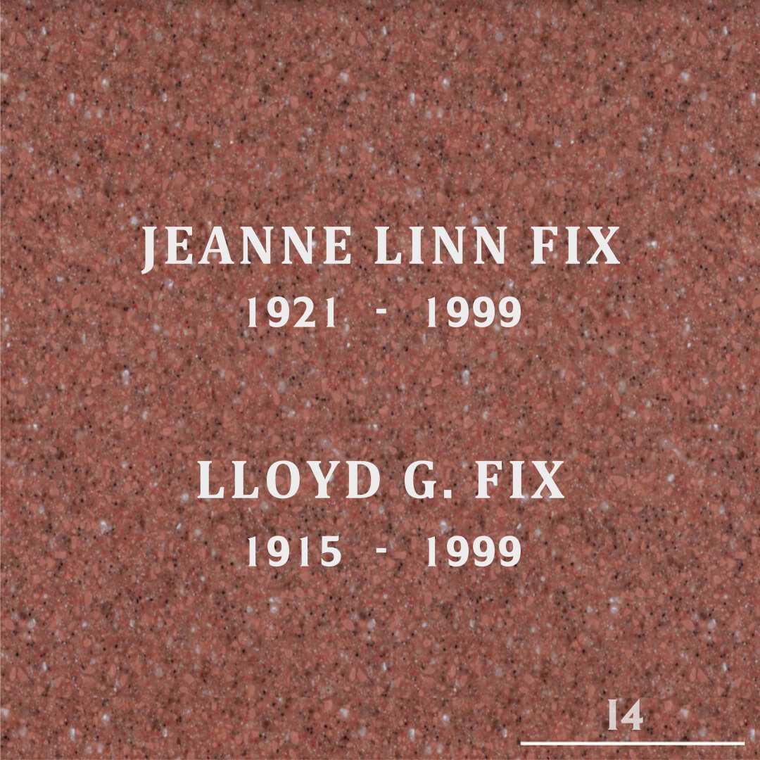 Jeanne Linn Fix's grave