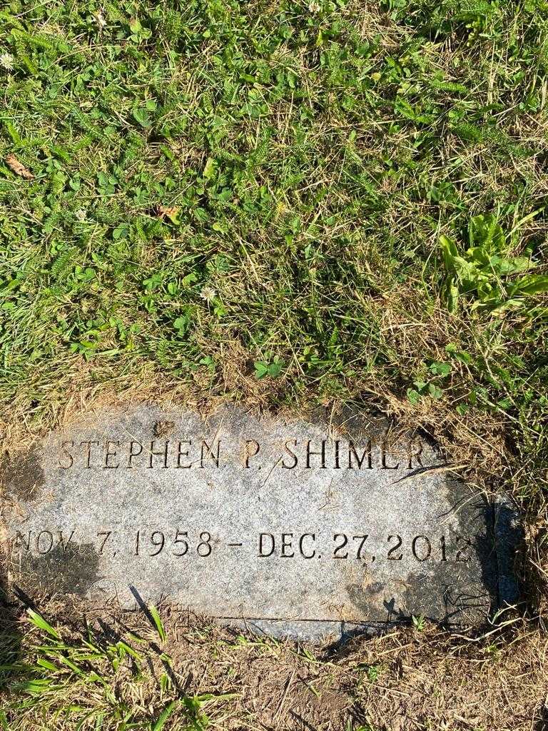 Stephen P. Shimer's grave. Photo 3
