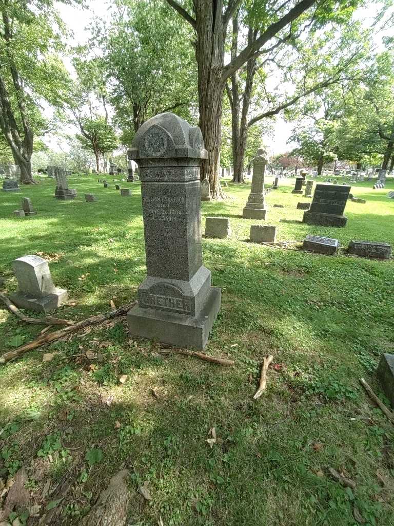 William F. Grether's grave. Photo 2
