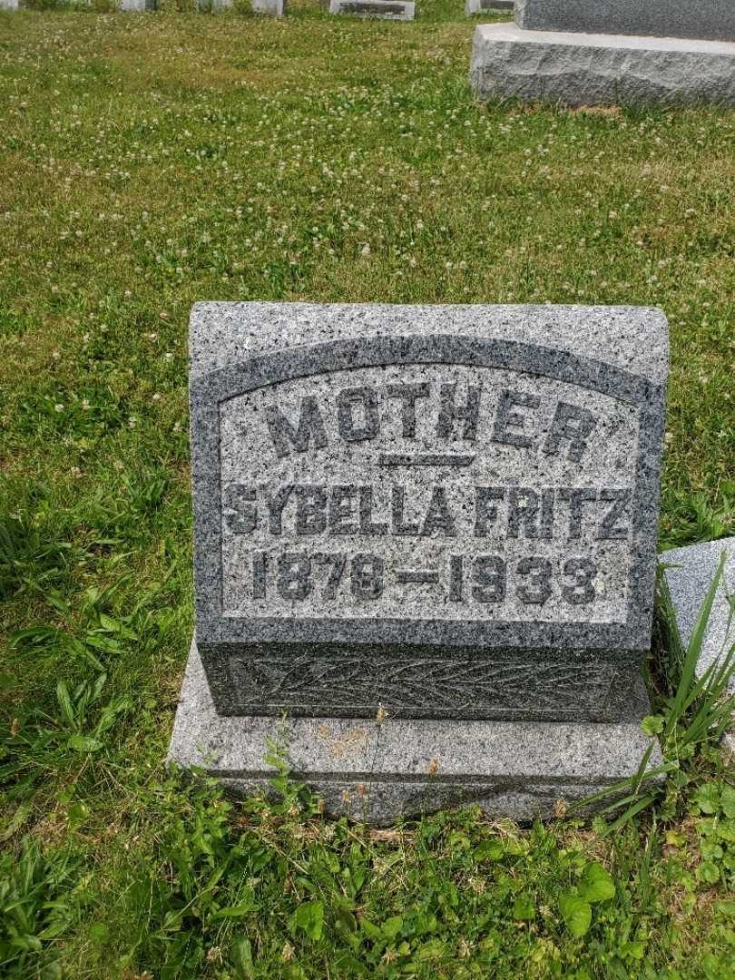 Sybella M. Fritz's grave. Photo 9
