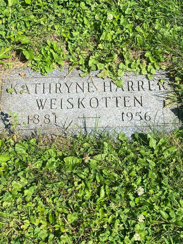 Kathryne Harrer Weiskotten's grave. Photo 2