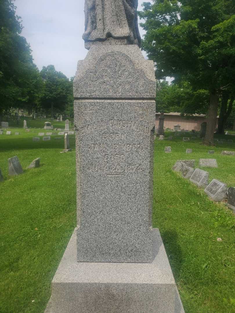 Emilia "Amelia" Faustmann's grave. Photo 3