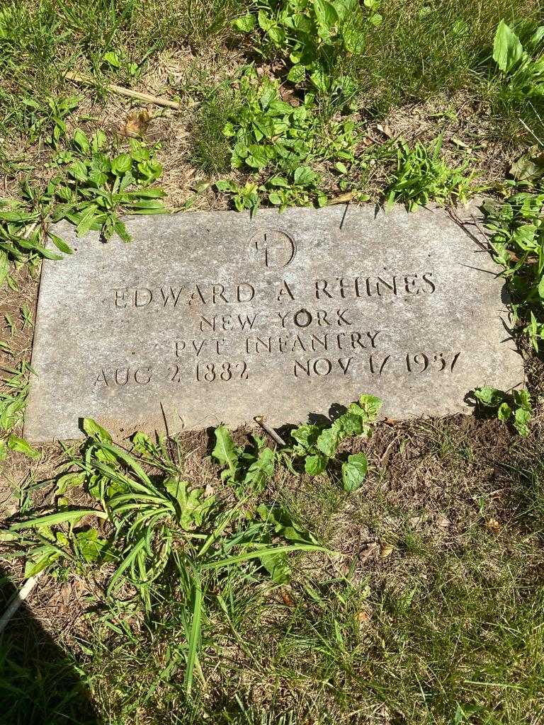 Edward A. Rhines's grave. Photo 1