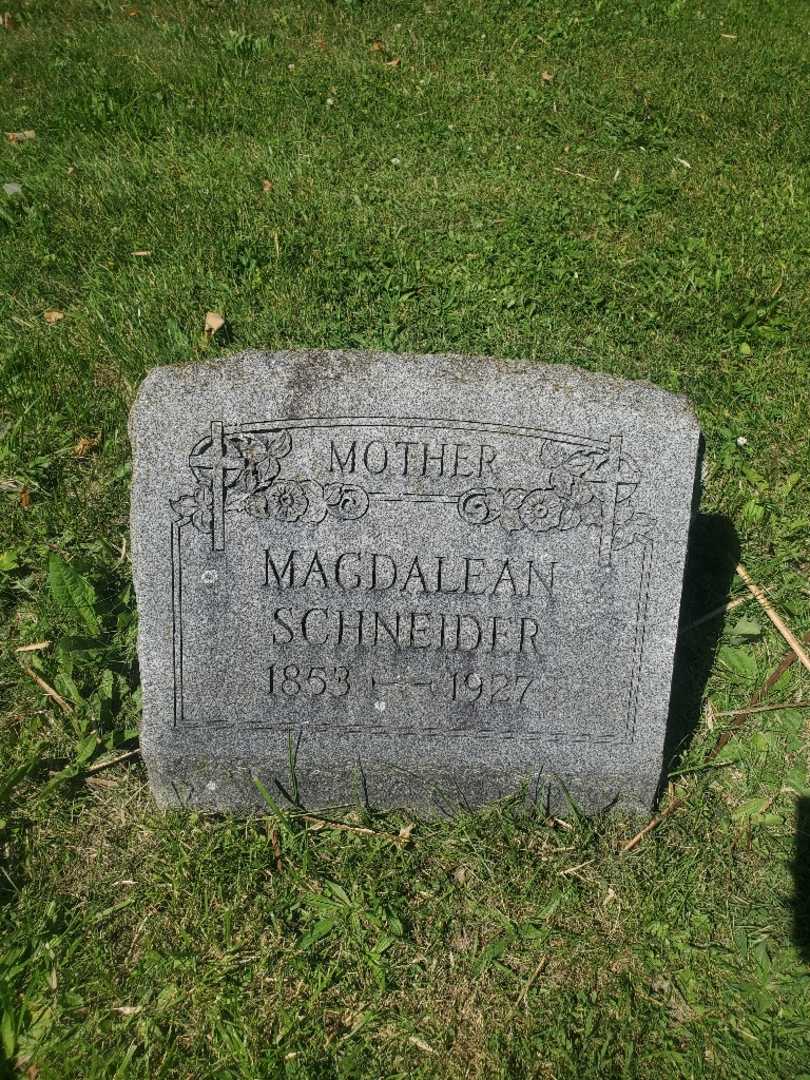 Magdalean Schneider's grave. Photo 4