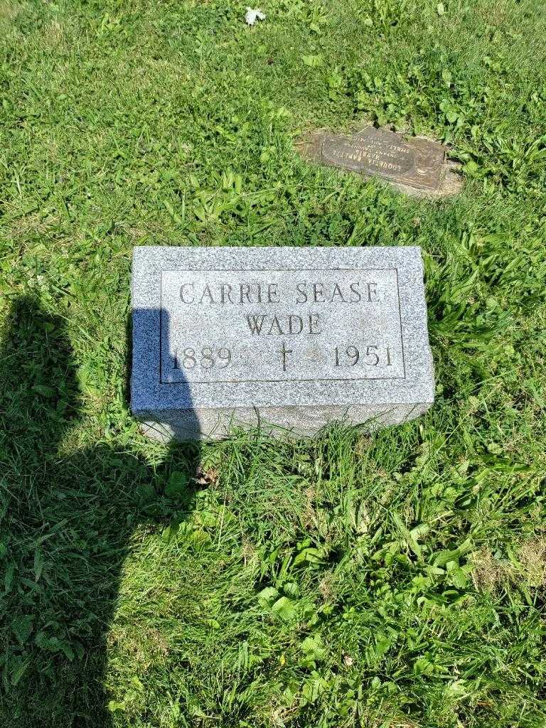 Carrie Sease Wade's grave. Photo 3