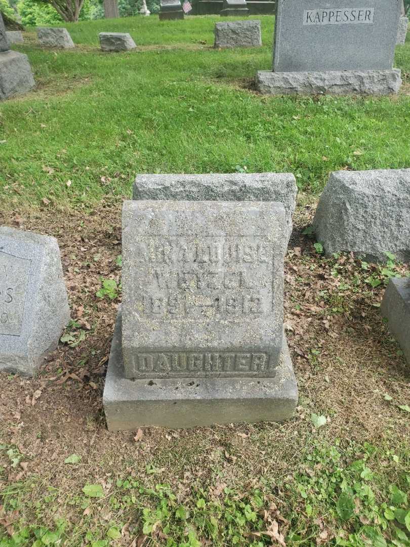 Mina Louise Wetzel's grave. Photo 2