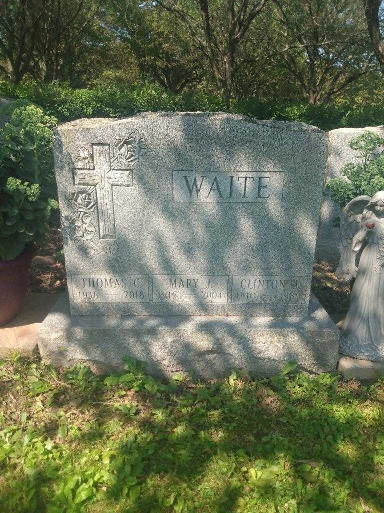 Mary J. Waite's grave. Photo 2