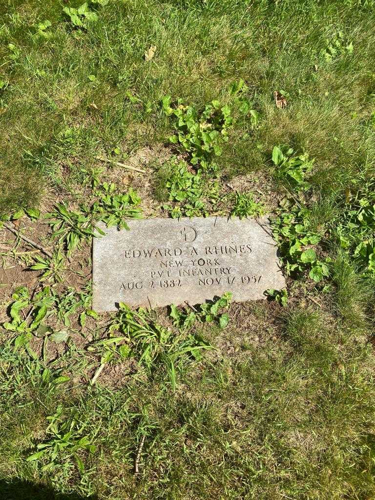 Edward A. Rhines's grave. Photo 2