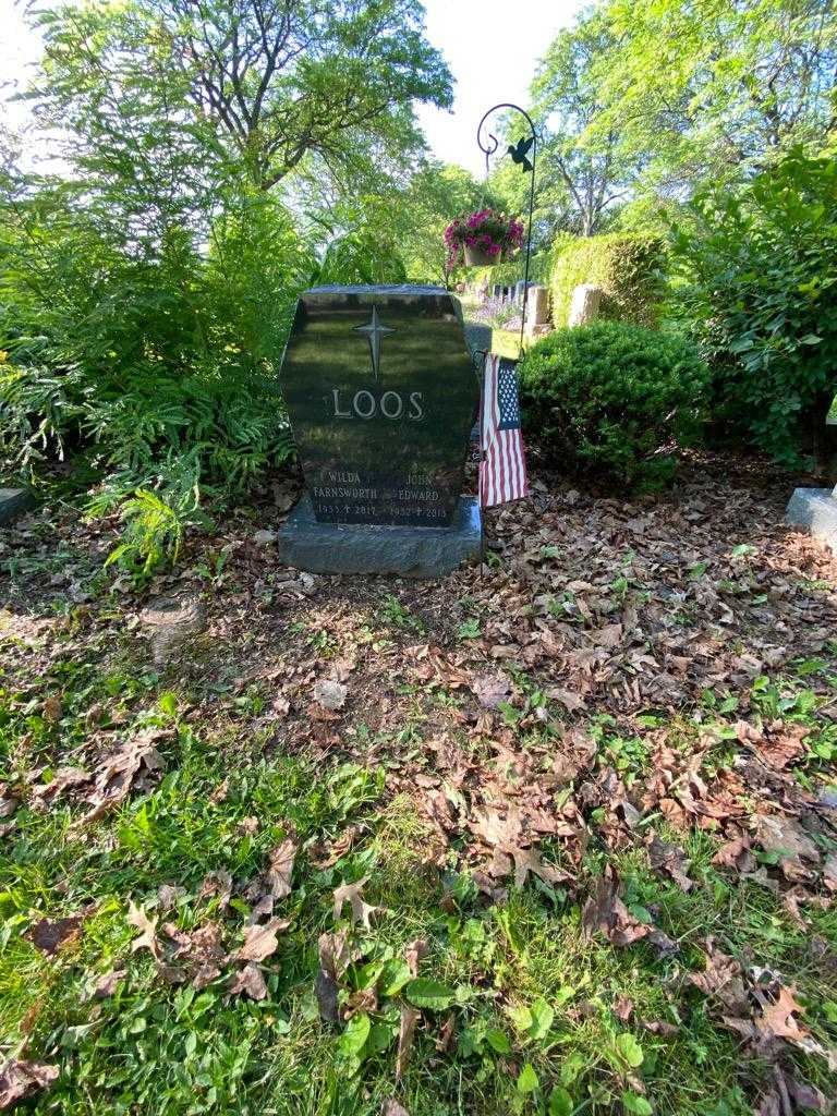 John Edward Loos's grave. Photo 1