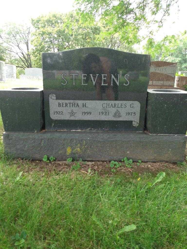 Charles G. Stevens's grave. Photo 1