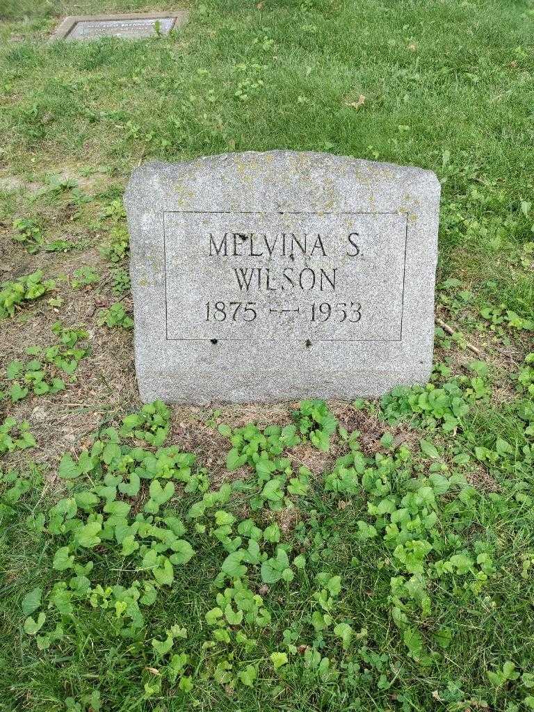 Melvina S. Wilson's grave. Photo 2