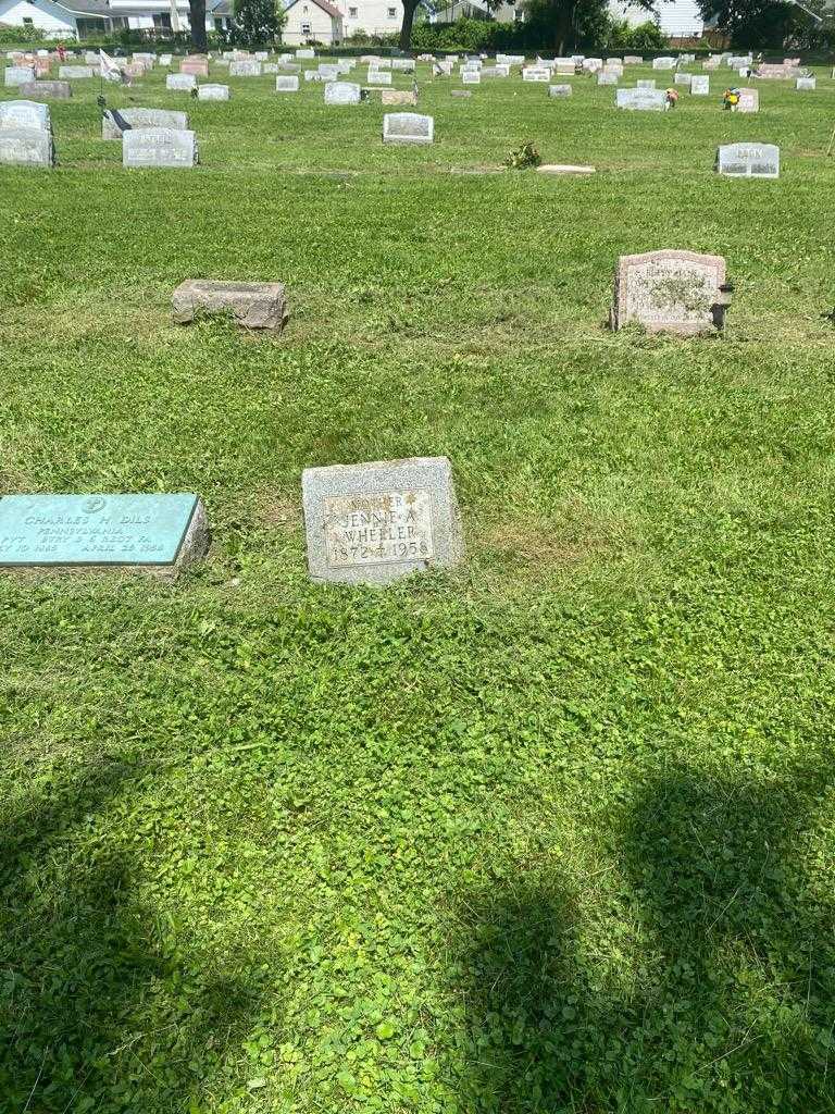 Jennie A. Wheeler's grave. Photo 2