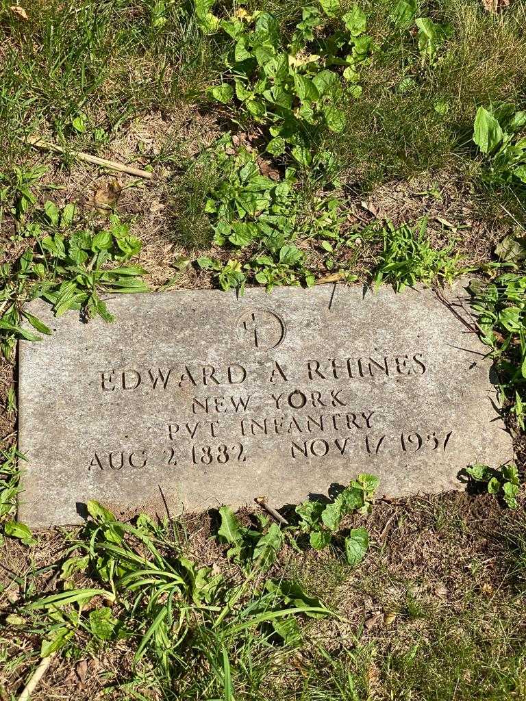 Edward A. Rhines's grave. Photo 3