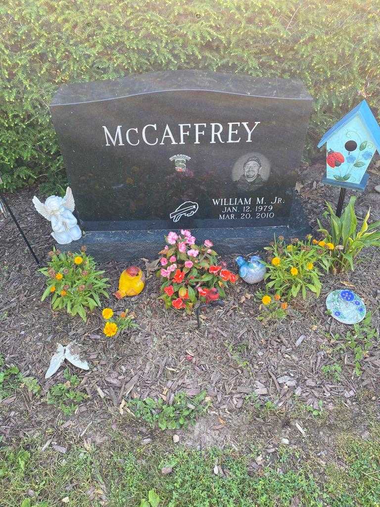 William M. McCaffrey Junior's grave. Photo 2