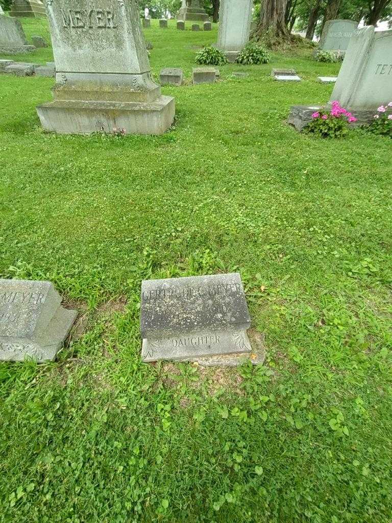 Gertrude C. Meyer's grave. Photo 1