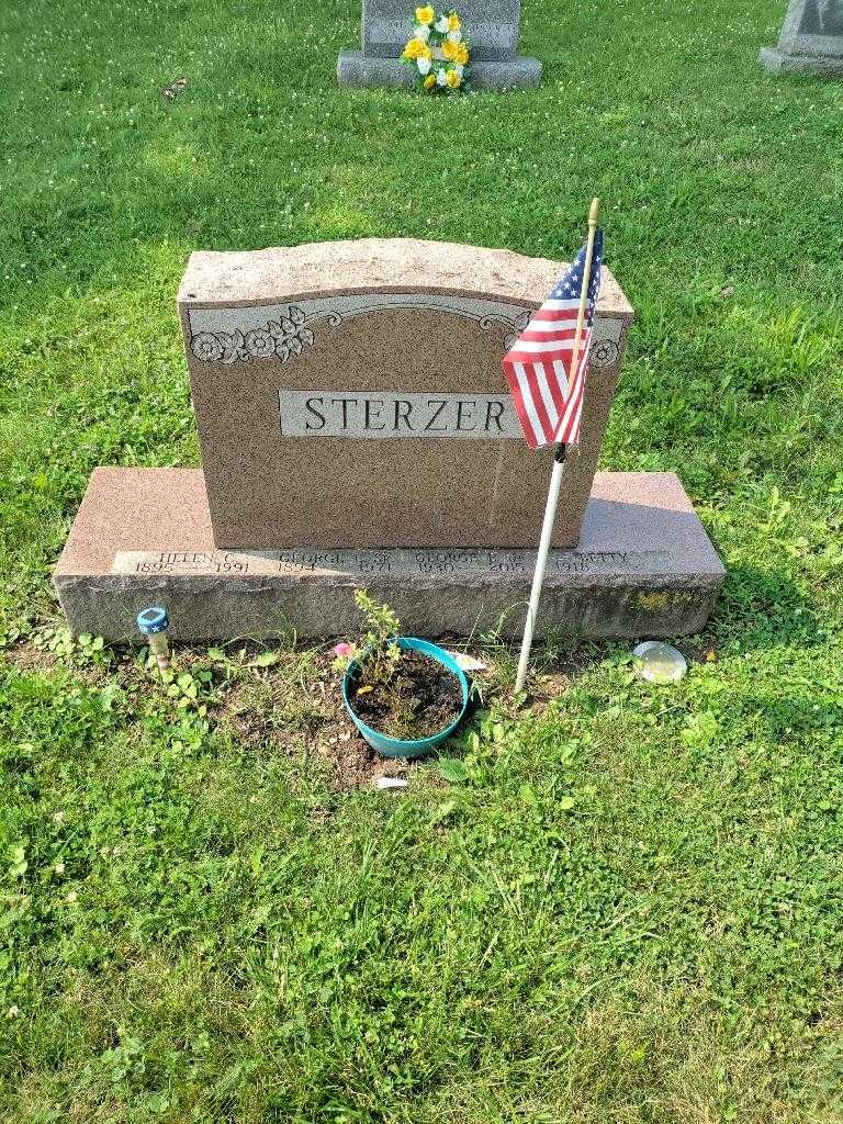 George E. Sterzer Junior's grave. Photo 1