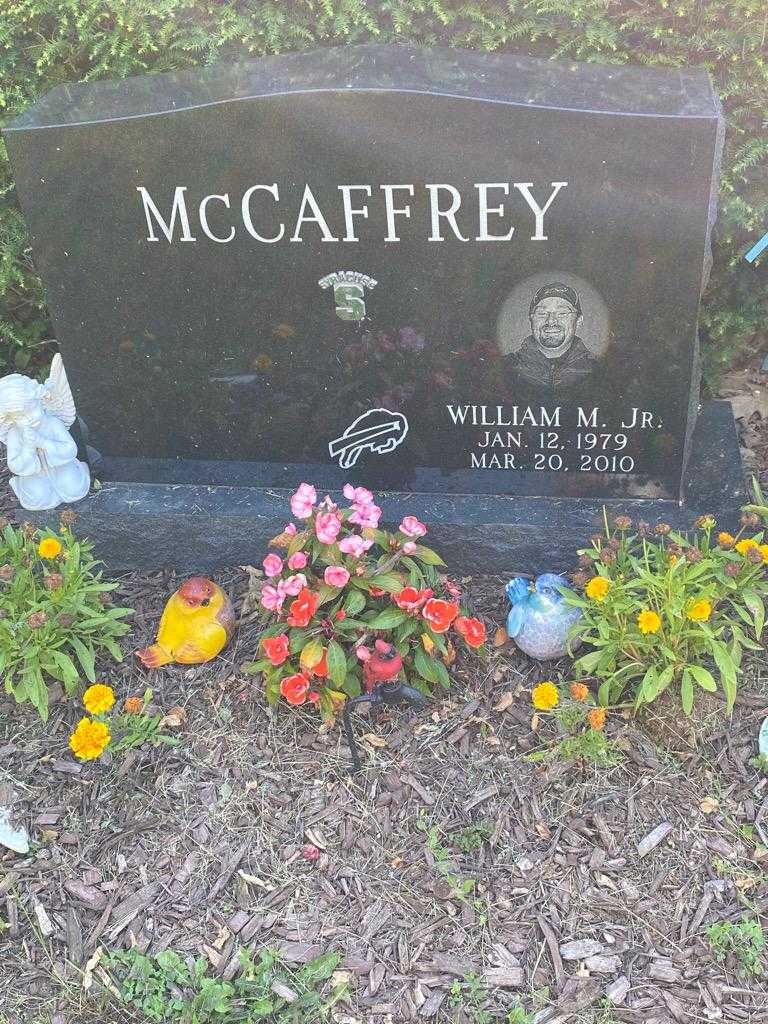 William M. McCaffrey Junior's grave. Photo 3
