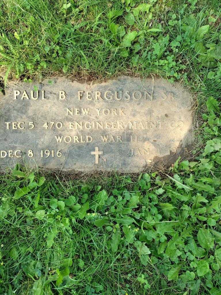 Paul B. Ferguson Senior's grave. Photo 2