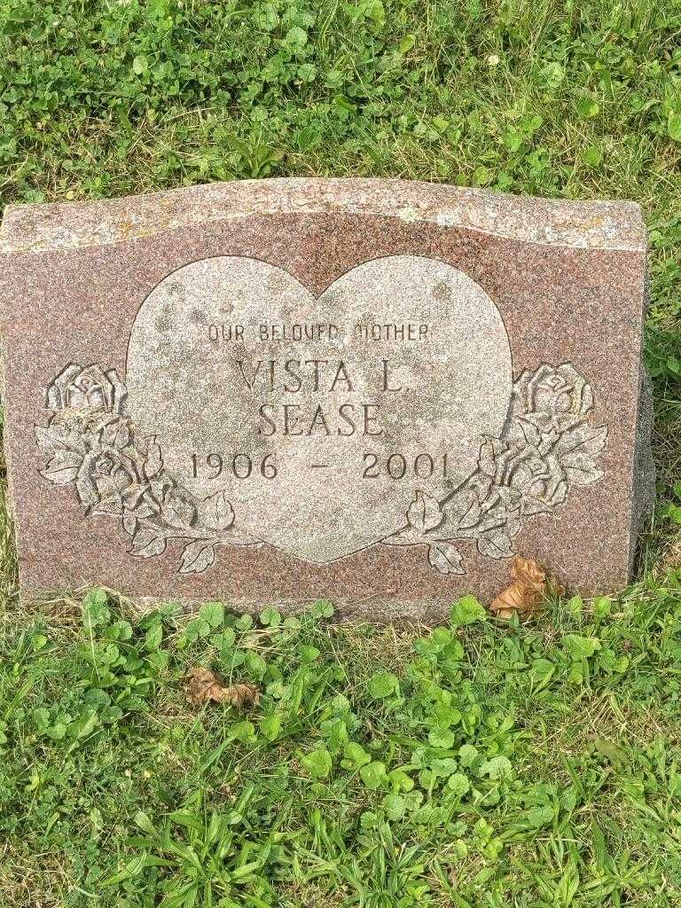 Vista L. Sease's grave. Photo 2