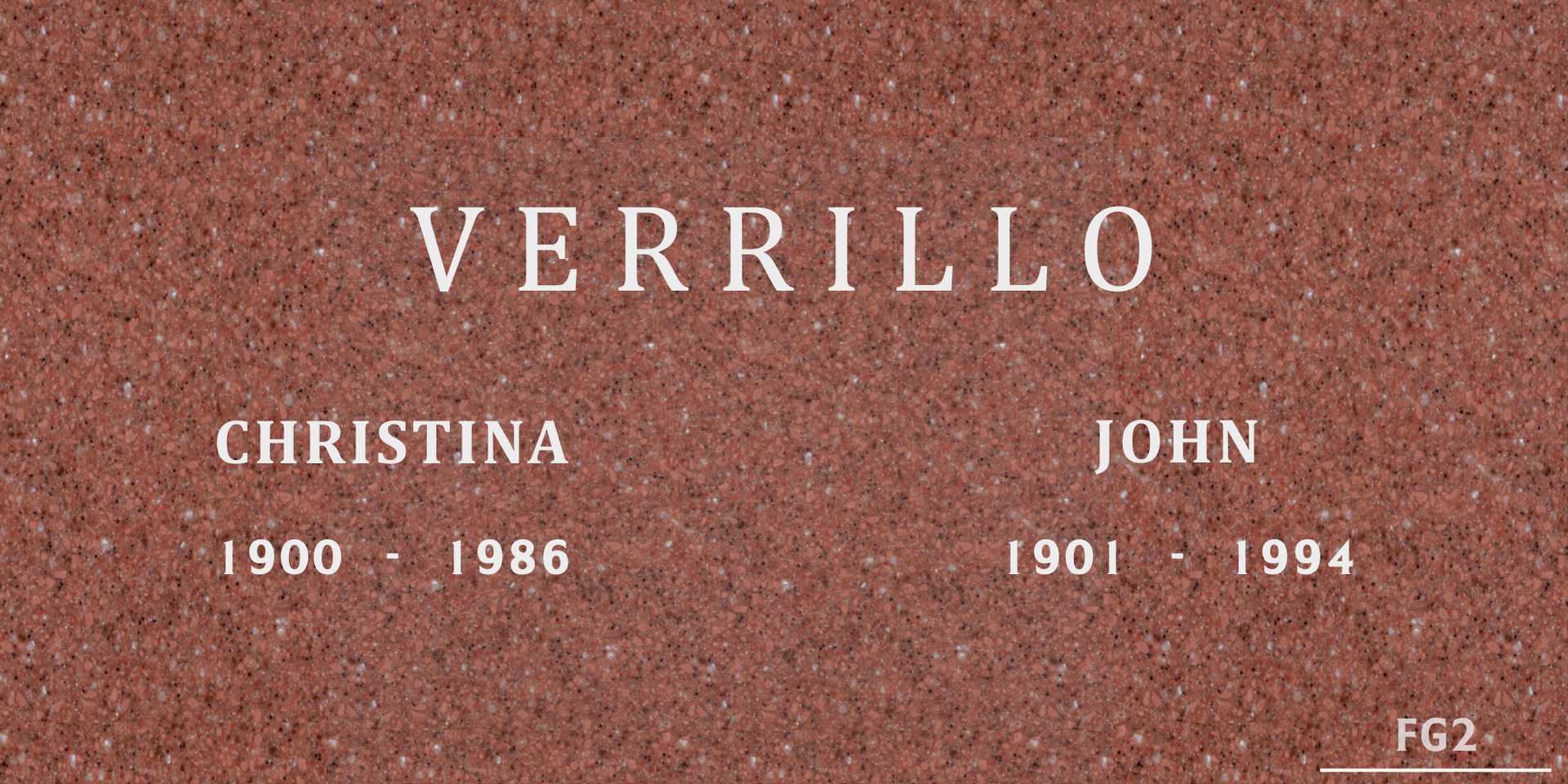 John Verrillo's grave