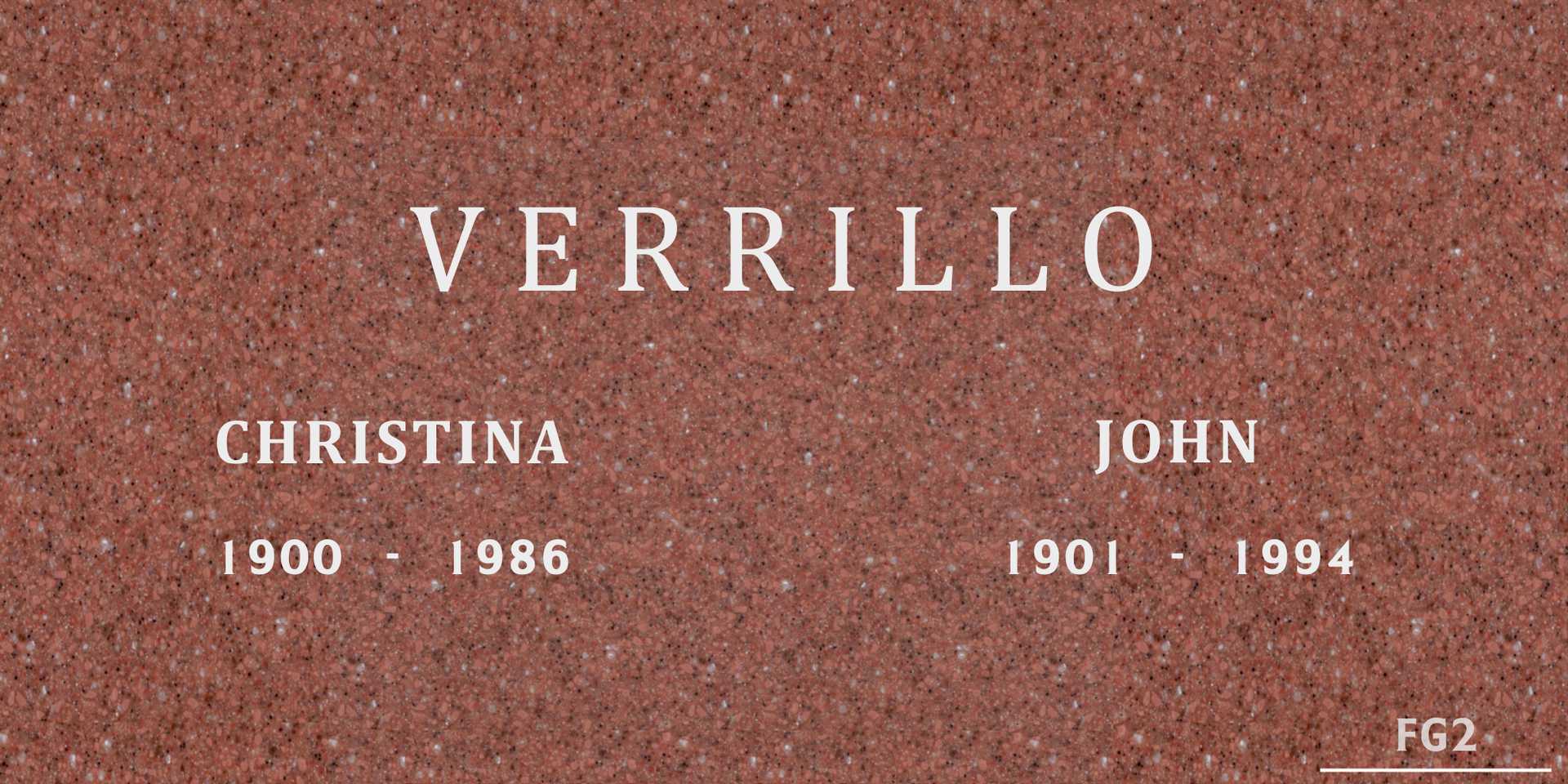 Christina Verrillo's grave