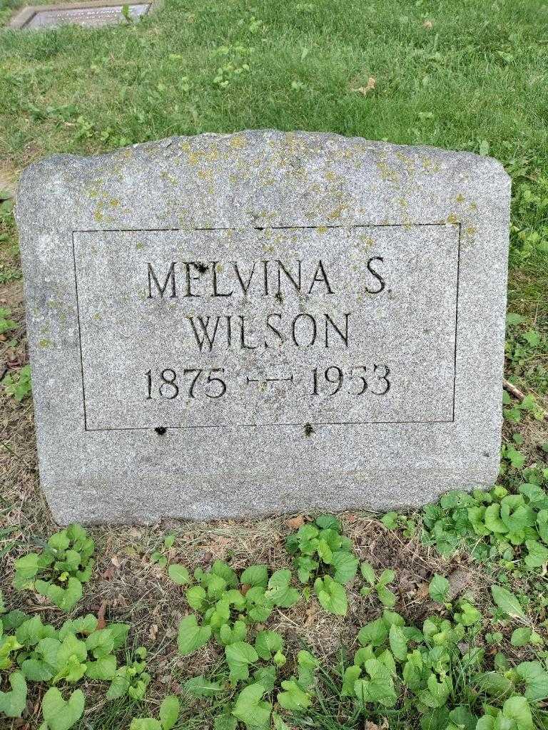 Melvina S. Wilson's grave. Photo 3