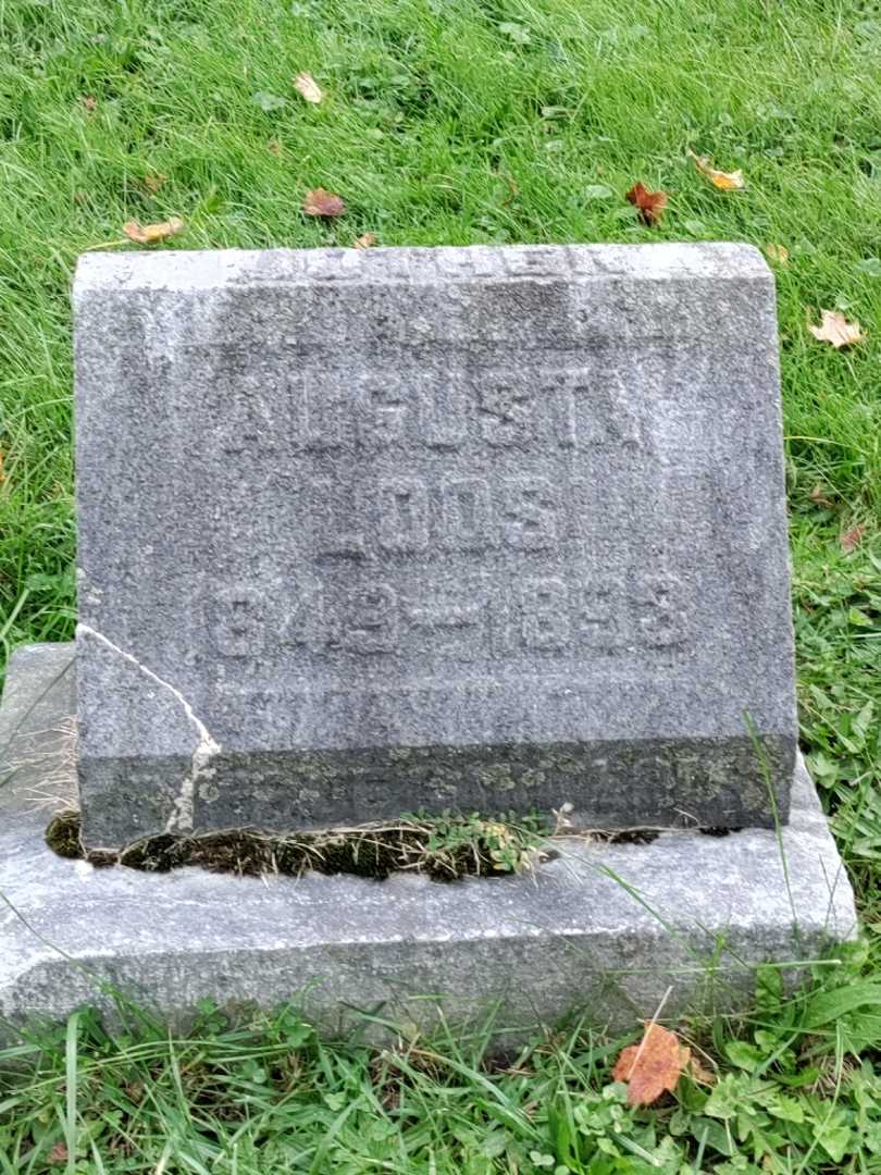 Augusta M. Loos's grave. Photo 3